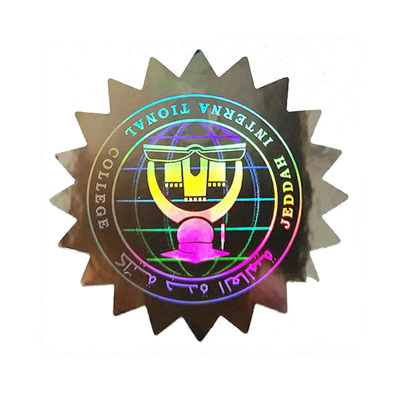 logo laser holographic stickers 2