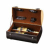 Handle Leather PU Classical Wine Storage Box