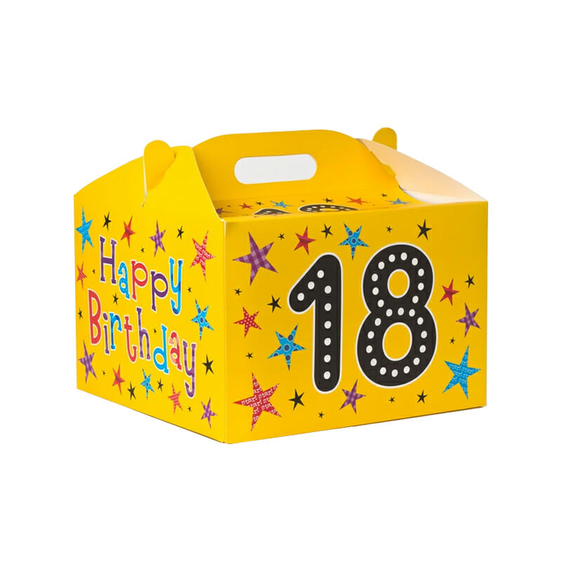 Full color folding birthday gift boxes