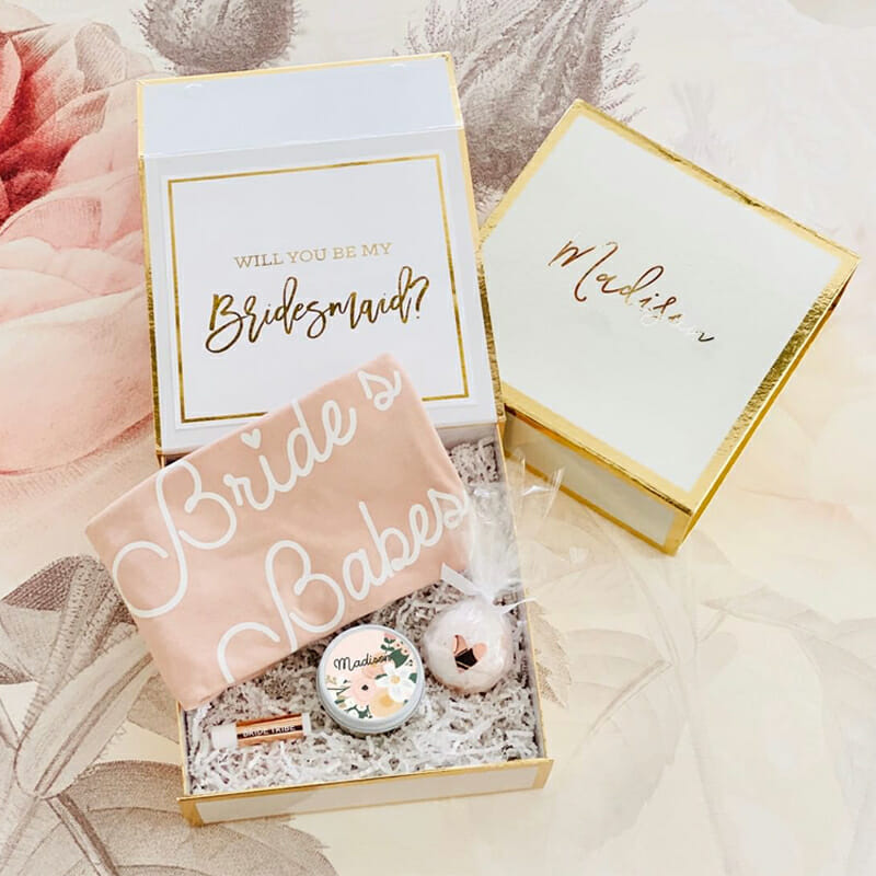 Gift Card in a Premium Bridesmaid Gift Boxes