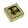 Karft Paper Packaging Truffle Boxes with Window